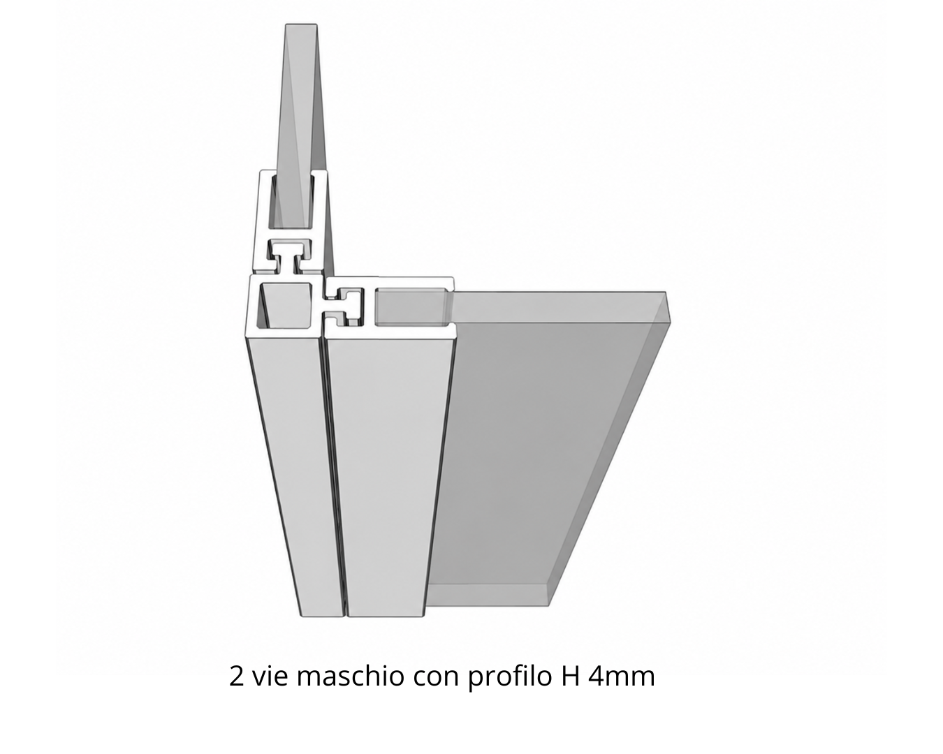 Profilo H femmina 4mm - immagine 4