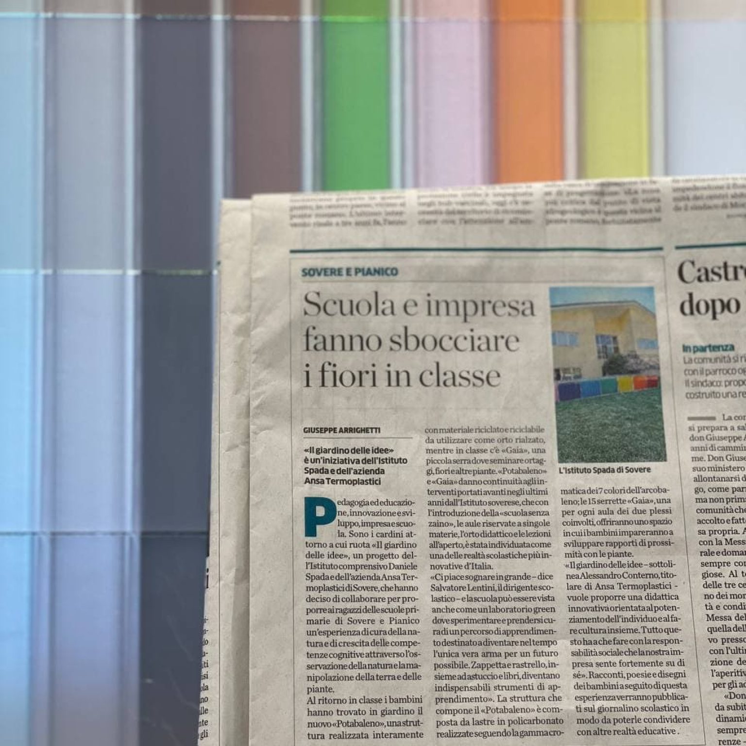 Scuola e impresa fanno sbocciare i fiori in classe